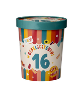 Gekleurde Snoepbakje 16 Jaar 12cm